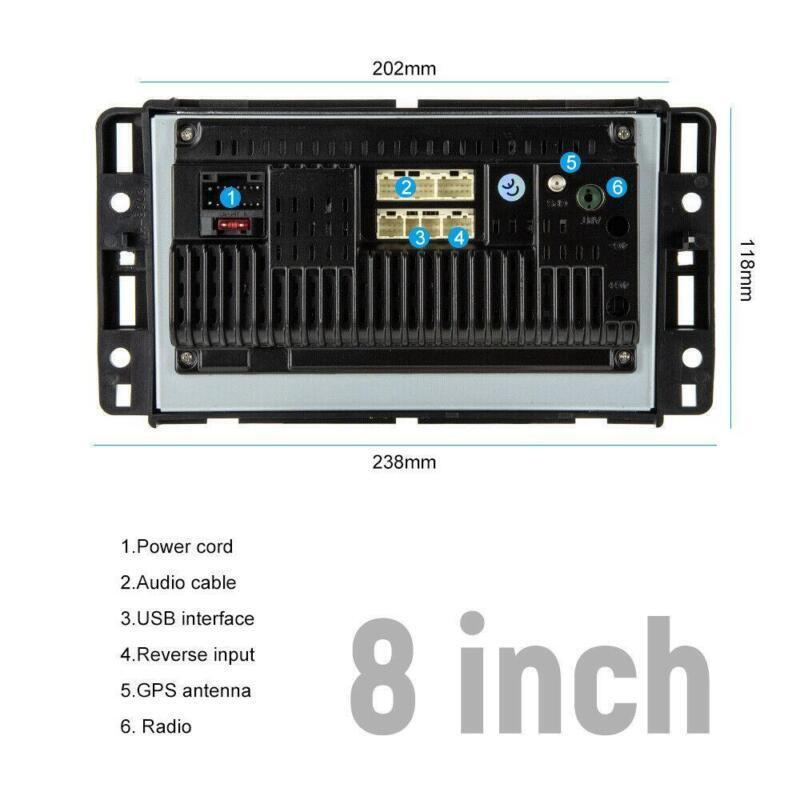 for GMC for Chevrolet for Chevy for Yukon for Sierra Acadia 8 Android Car Radio Stereo GPS Navi