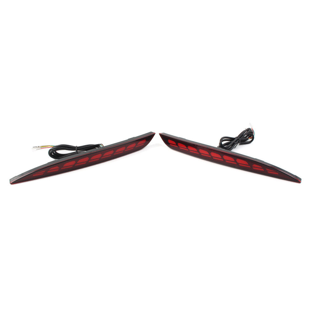 for Tesla for Model Y 20-22 Dragon Scales Style Rear Bumper Fog Lamp Turn Reflector