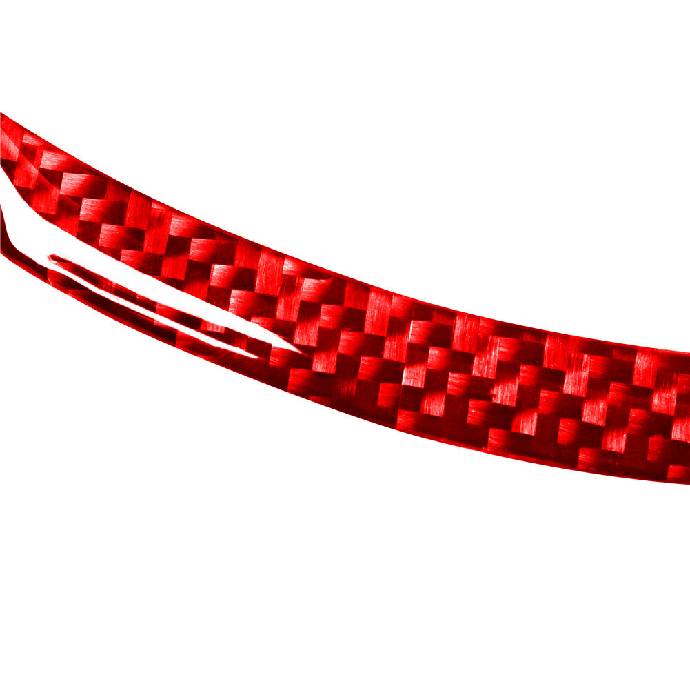 Red Carbon Fiber GPS Navigation Frame Cover Trim for Volvo V60 2010-2017