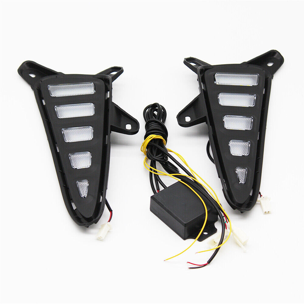Applicable to for Toyota C-HR 2016 - 2019 DRL LED daytime running lights, turn signals, and fog lights.