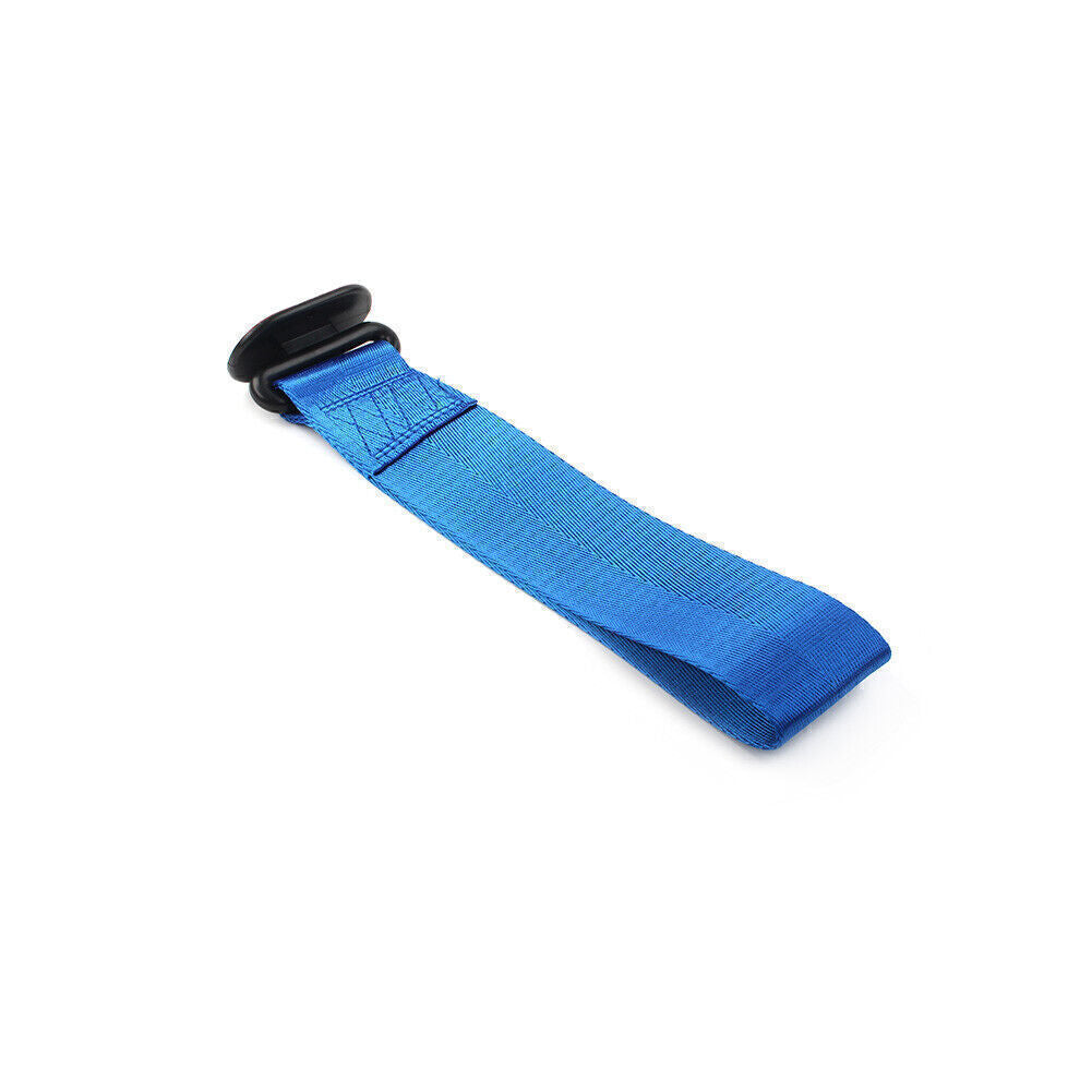 Racing Car Towing Strap Belt Rope Rally Hook Universal Rear/Front Bumper Blue
