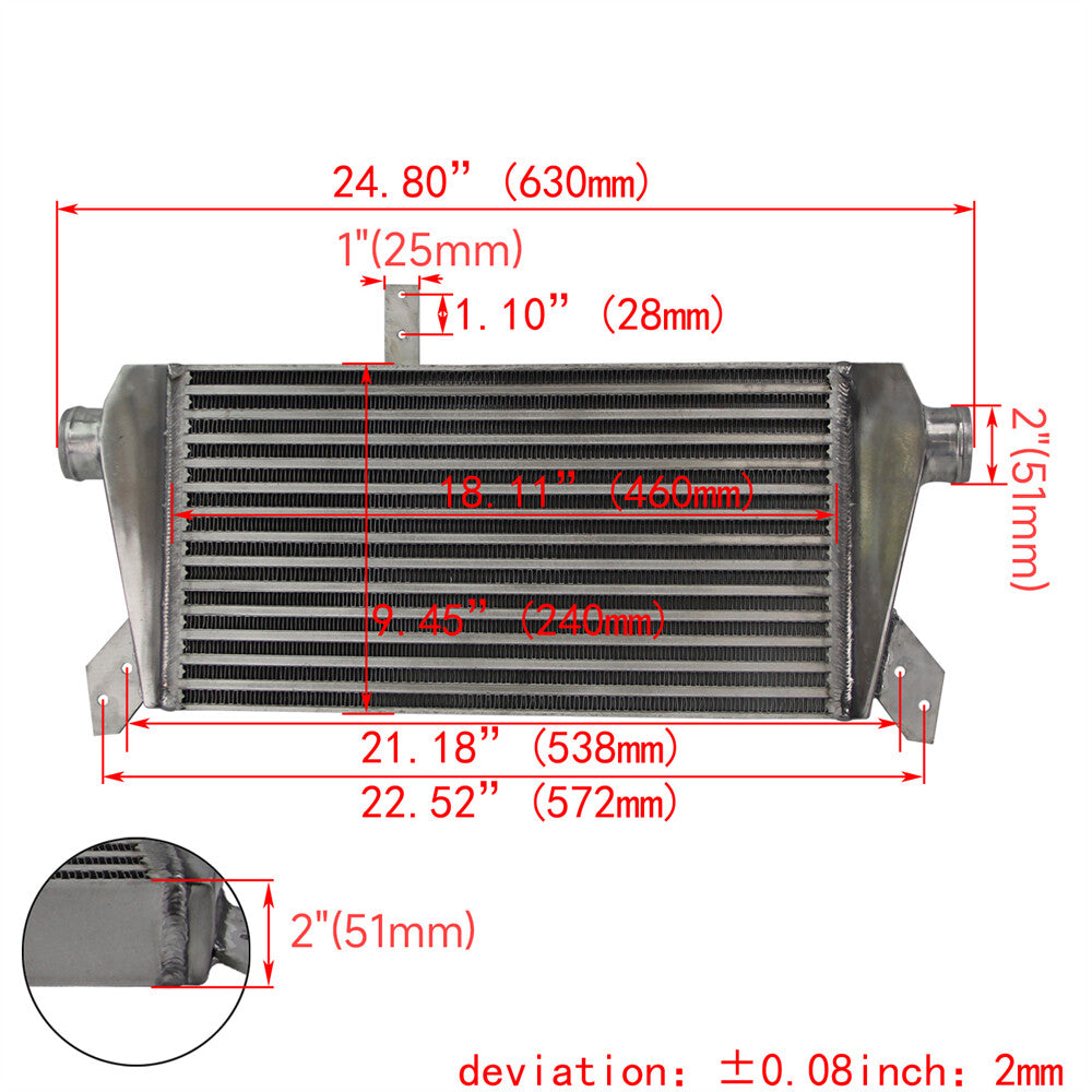 Front Mount Intercooler Kit for VW for Passat for Audi A4 B5 Quattro 1.8T 96-01 Blue