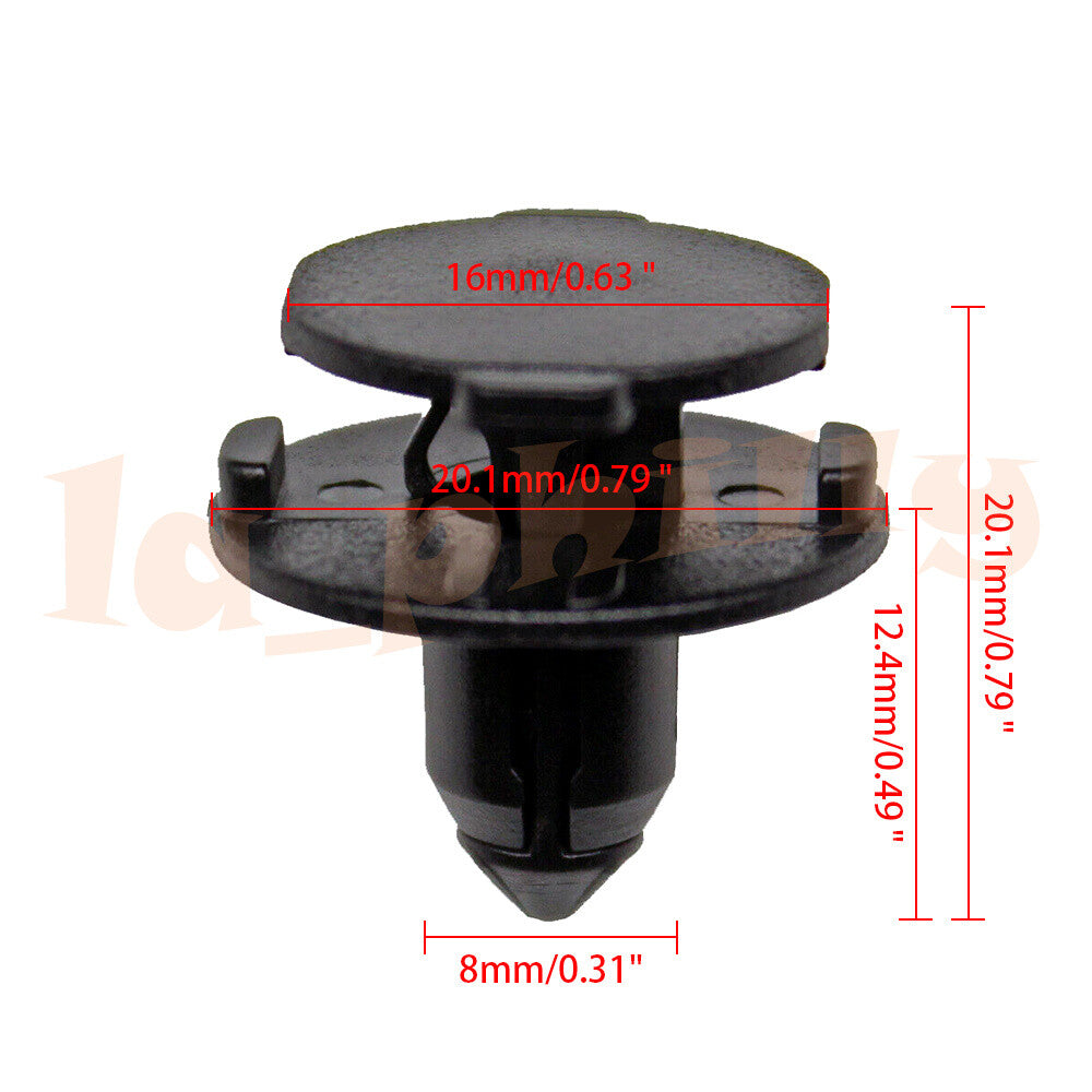 50x 8mm Fender Liner Retainer Clips for Nissan Murano Frontier for Altima 015532DR9A