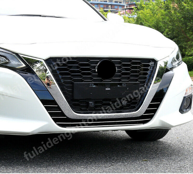 8P for Nissan Teana Altima 2019-2022 Front Bumper Grille Grill Lower Strips Trim