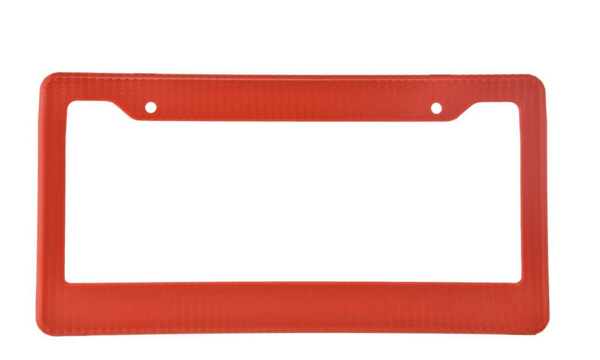 Car license plate frame cover cap trunk red carbon for ford