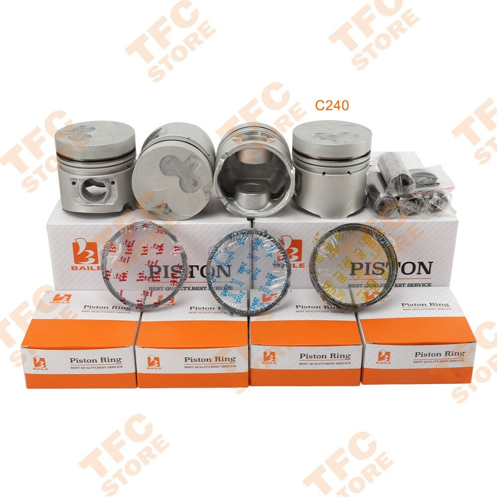 3 Cylinders STD Piston Set Rings Kit for Isuzu C240 Engine C240-4G C240KPJ New