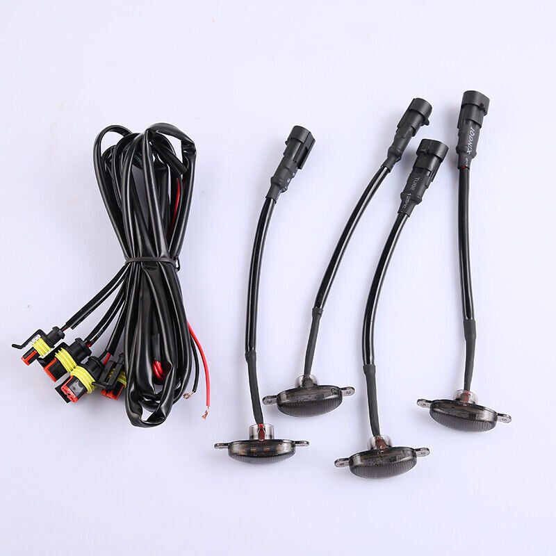 for Benz Sprinter 2500 17-24 smoke Style Front Grill LED Marker Light Kit