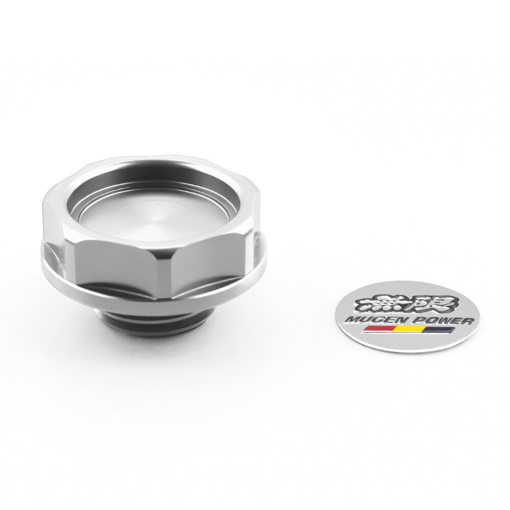 JDM Silver Screw-In Engine Oil Filler Tank Cap Valve Cover for Honda for Acura for Civic