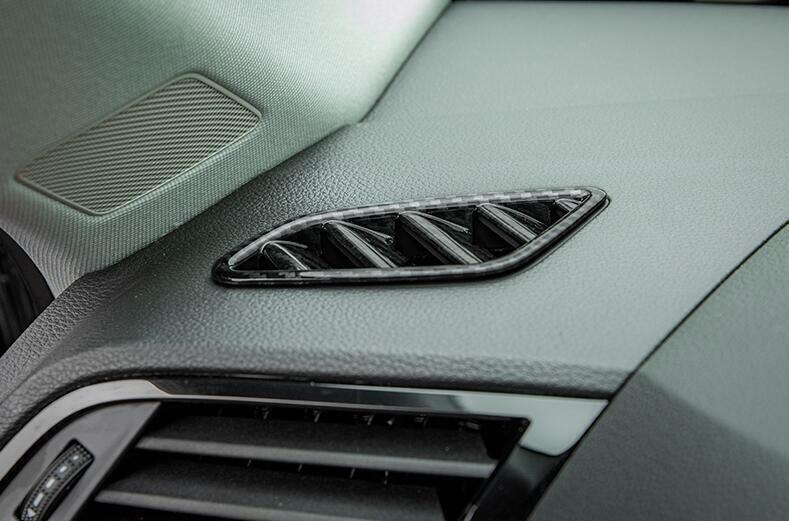 Fit for Audi Q3 2019-24 Carbon Fiber Inner Dashboard Upper Air Outlet Vent Trim