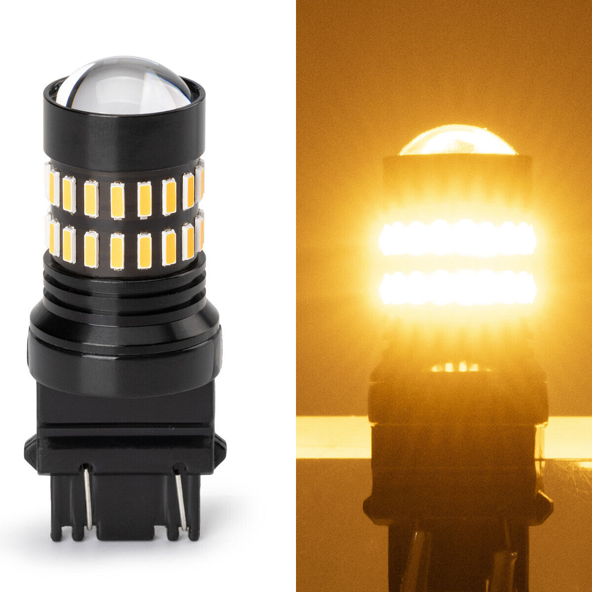 2X LED Turn Signal Light Bulbs Anti Hyper Flash Amber for 3157 3156 3057 4157