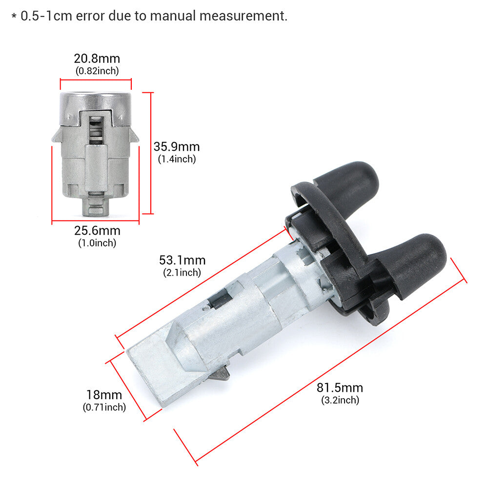 Ignition Switch Lock Cylinder Pair Front Door Lock Cylinder W/ Keys For GM for Chevy
