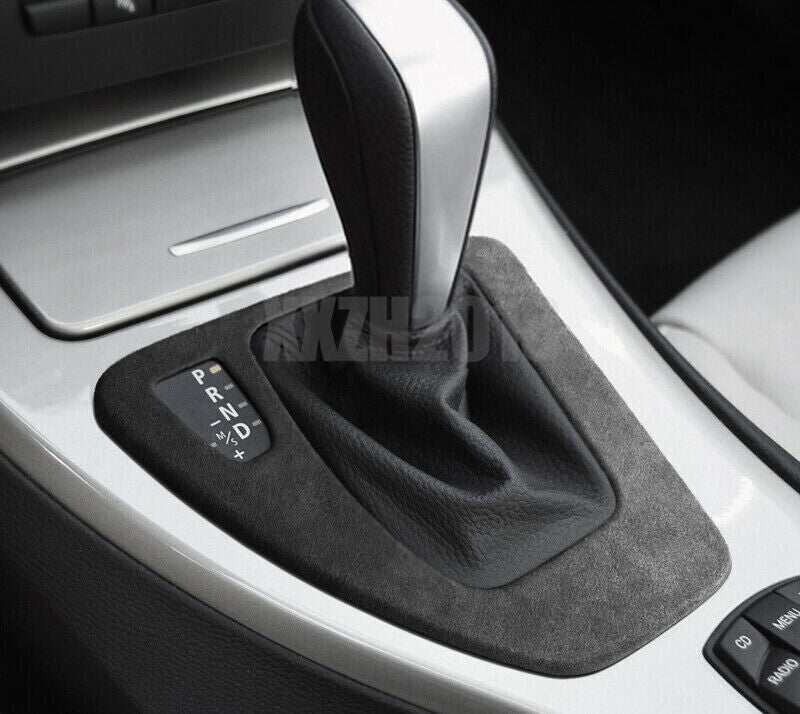 For AUTO for BMW 3 Series E90 E92 E93 2005-12 Alcantara Suede Gear Shift Panel Cover