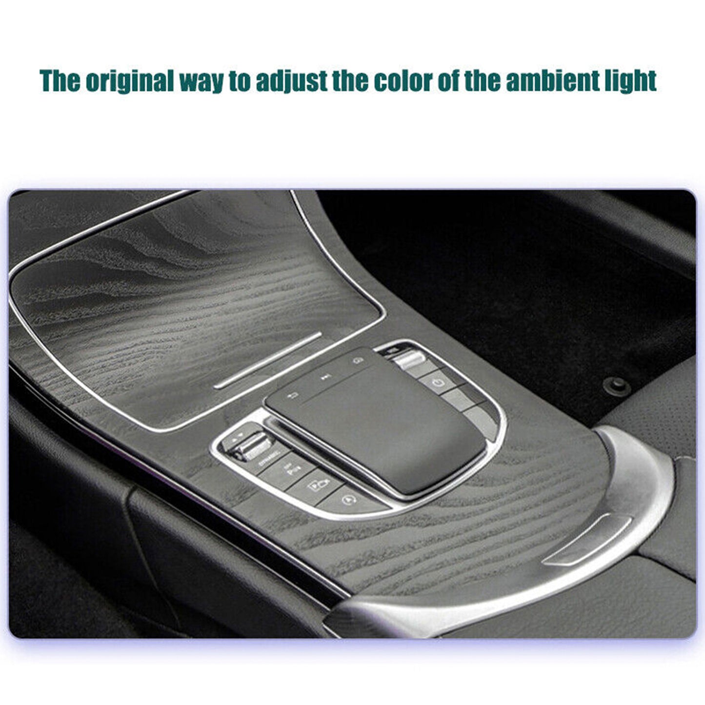12/64 colors for Co -pilot Ambient Light Atmosphere Lamp Fits for Mercedes-Benz W205