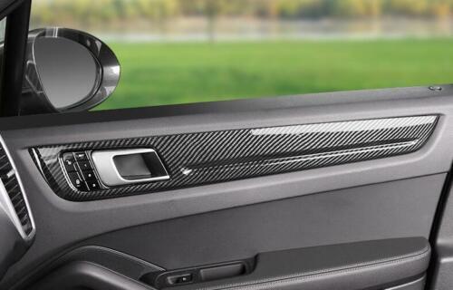 Fit for Porsche for Cayenne 2019-2023 ABS Carbon Fiber side Door Panel Cover Trims