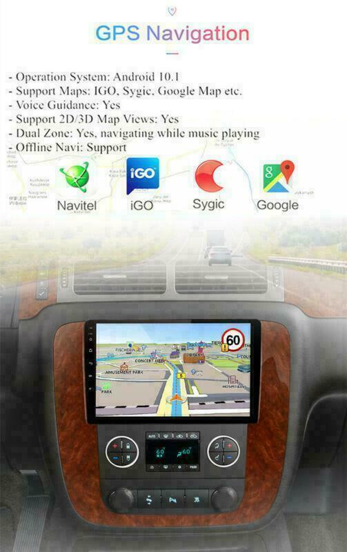 9 Android Car Radio Stereo Carplay For 2007-13 for Chevy Tahoe Suburban for GMC