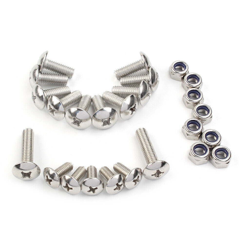 25PCS for Yamaha Banshee Fender Bolt Screw Nut Mount Kit Plastics Hardware