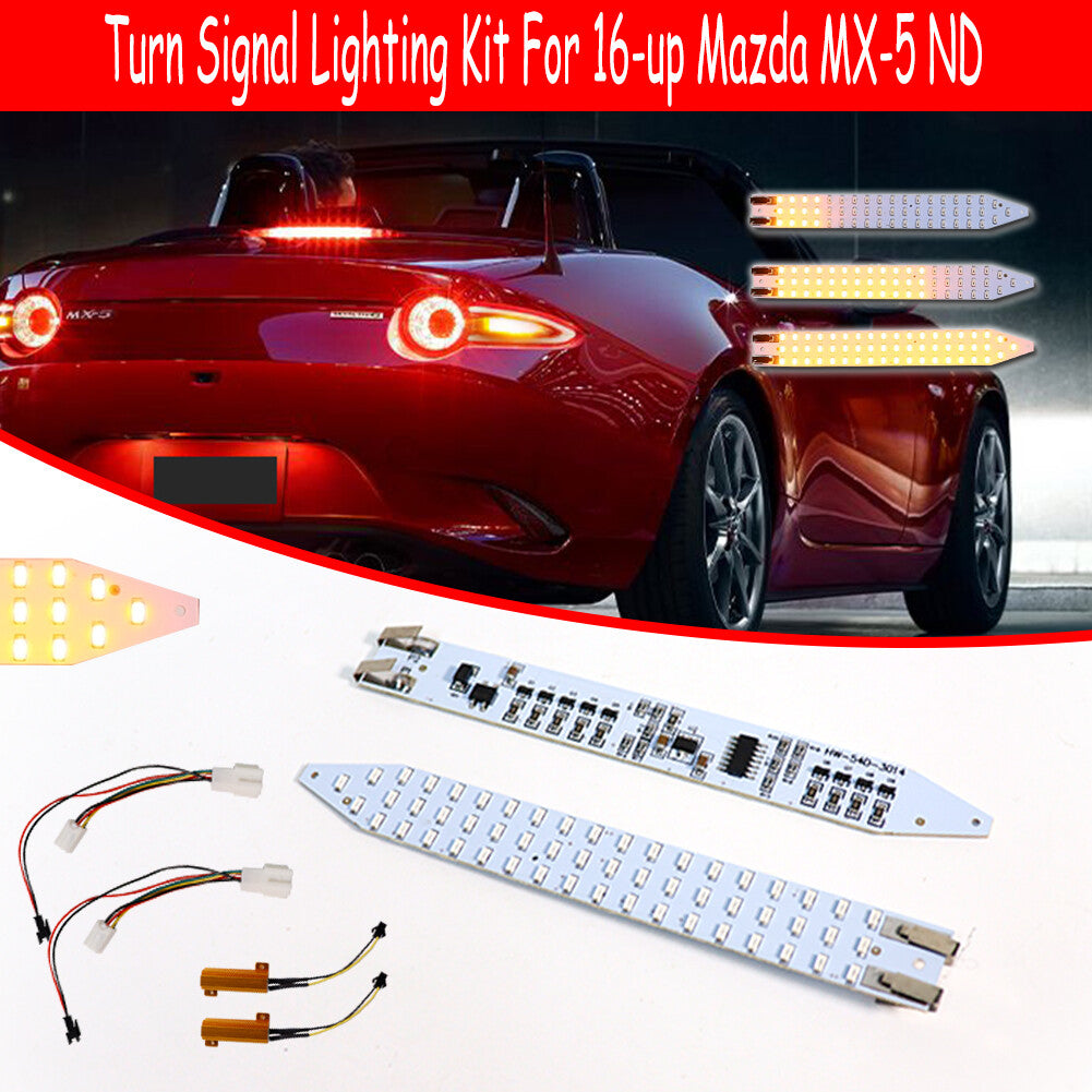 Suitable for 2016-2022 for Mazda MX-5 ND Sequential LED Flashing Turn Signal Kit in Amber