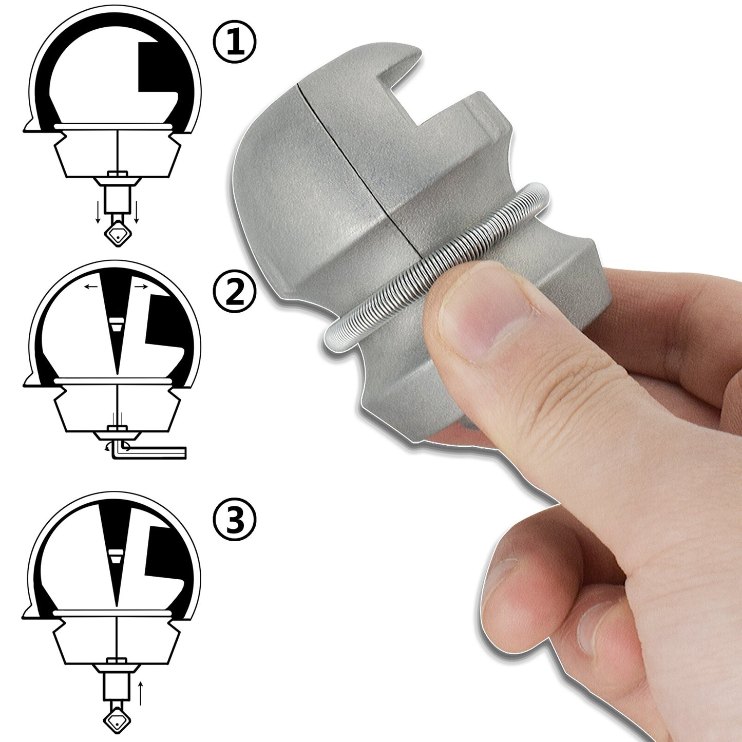 Tow Bar Hitch Coupling Lock Trailer Caravan High Security 2Inch Tow Balls 2 Keys