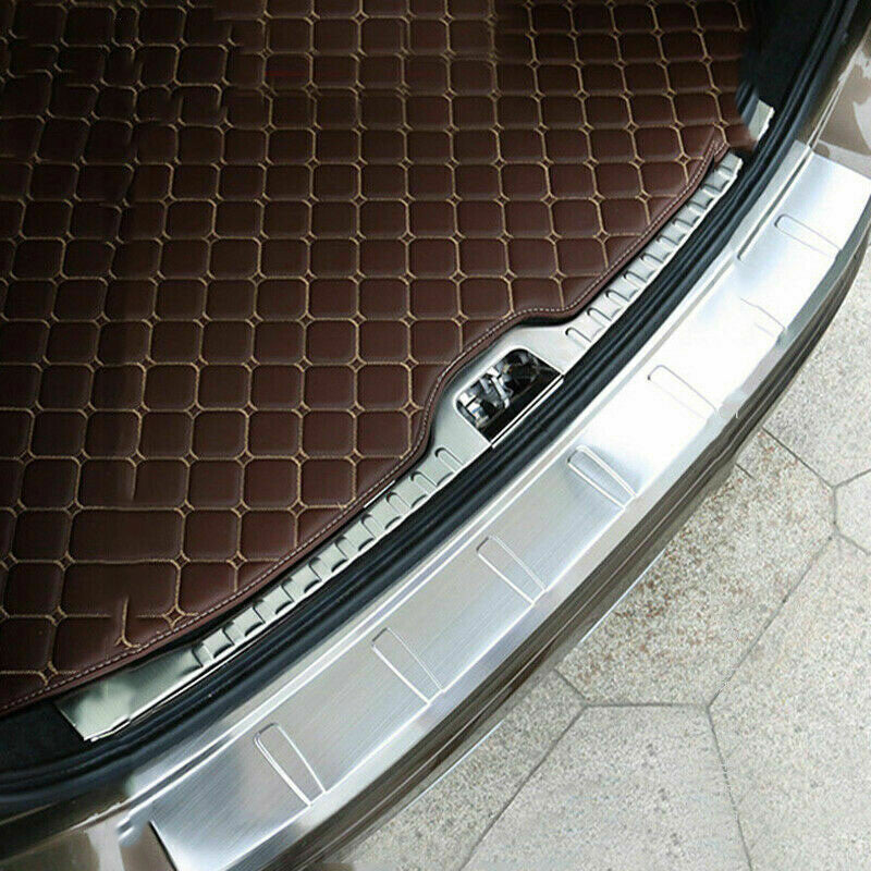 for Volvo XC60 2014-17 Silver Steel Rear Bumper Protector Sill plate Guard Cover