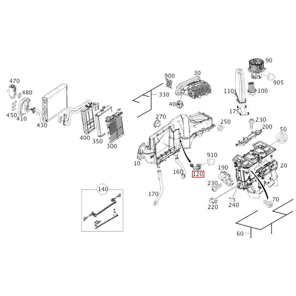 2208300772 A/C Temperature Sensor for Mercedes W203 W204 W207 W209 W212 CL500