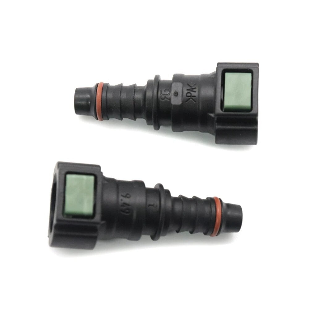 Fuel line hose quick-release female connector 2pcs 9.49 mm 9.49 ID8 10x8 180
