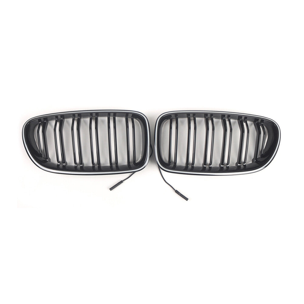 Front Kidney Grille Grill With Light Strip for BMW 5 Series F10 F11 2010-2016 14