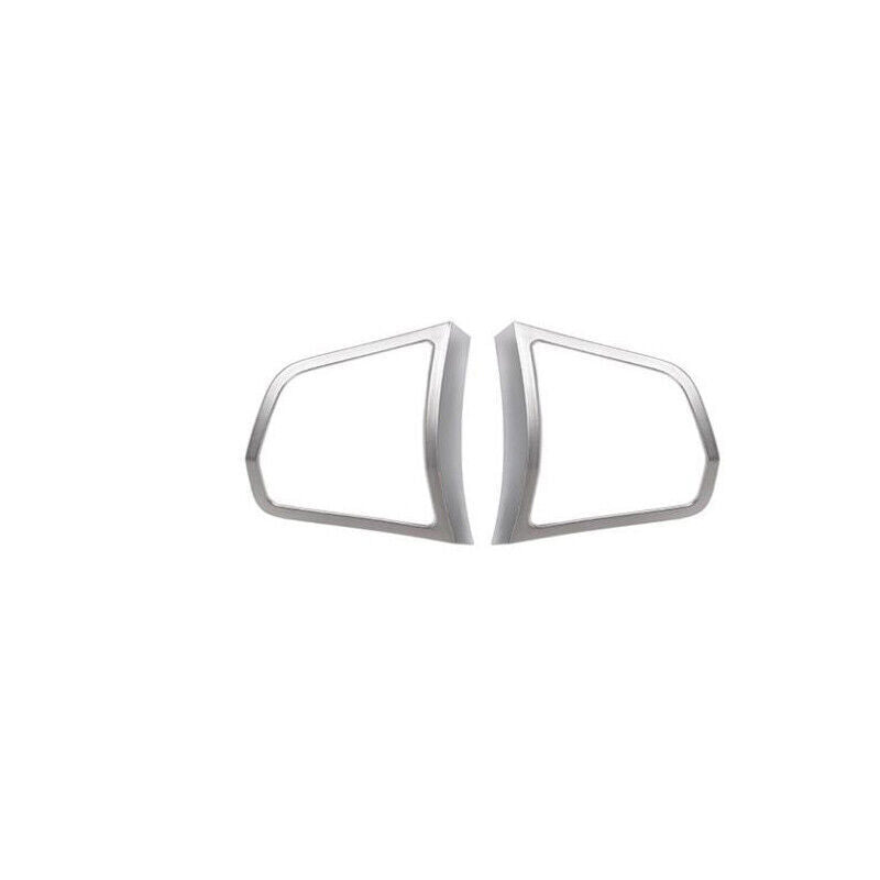 Fit for BMW 5 Series 2011-2016 ABS Matte Silver Steering Wheel Switch Cover Trim
