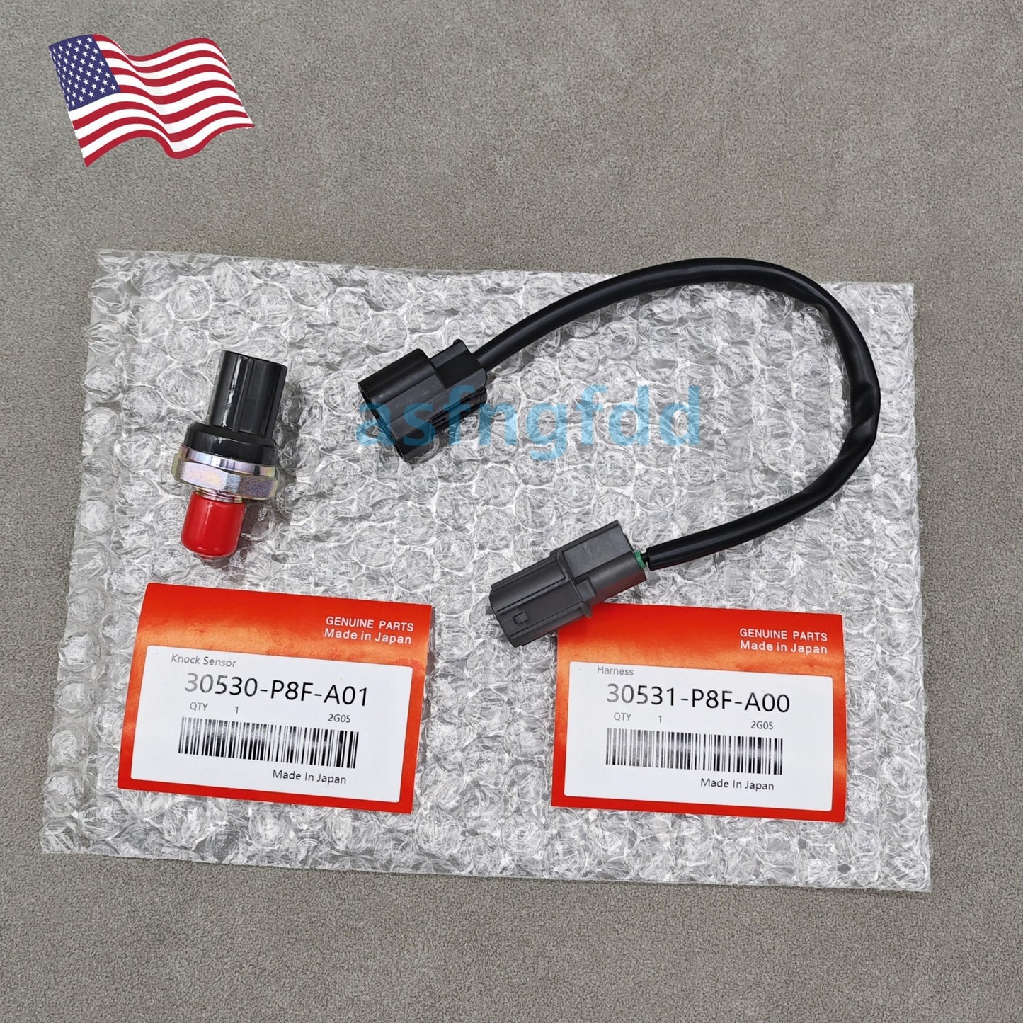 Equipment Manufacturer ( ) New Door Knock Sensors and Wiring Harnesses 30530P8FA01 and 30531P8FA00 for Honda for Acura 1999-2010