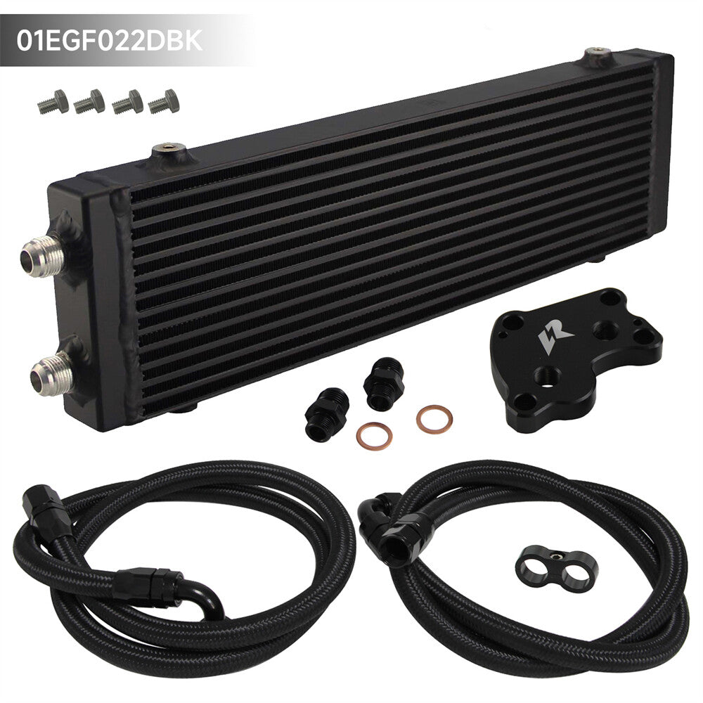 Large Dual Pass Bar Plate Oil Cooler Kit for BMW for Mini Cooper S R53 R52 R50 BK
