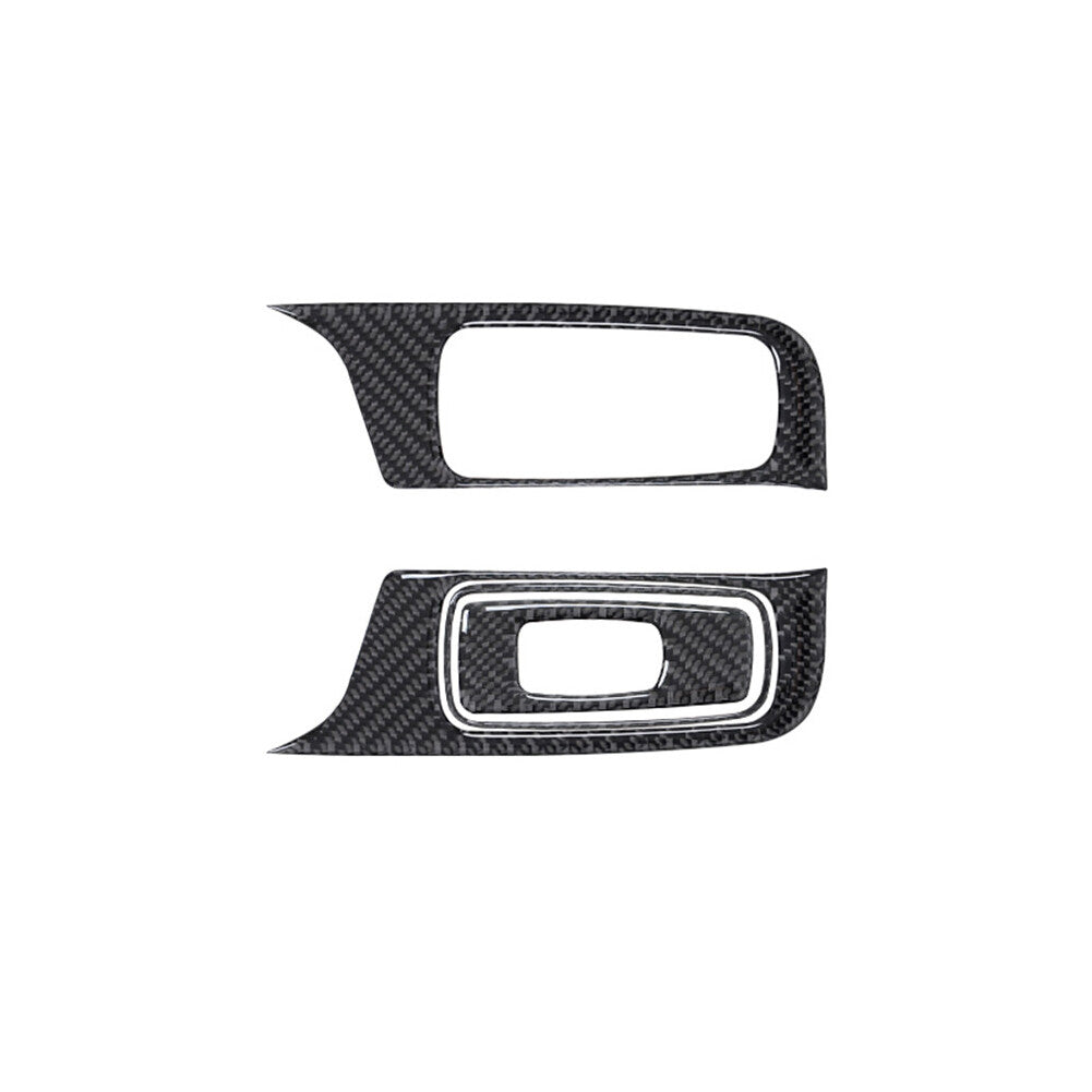 4Pcs Carbon Fiber Window Lift Control Cover Trim for Porsche 718 2016-2022