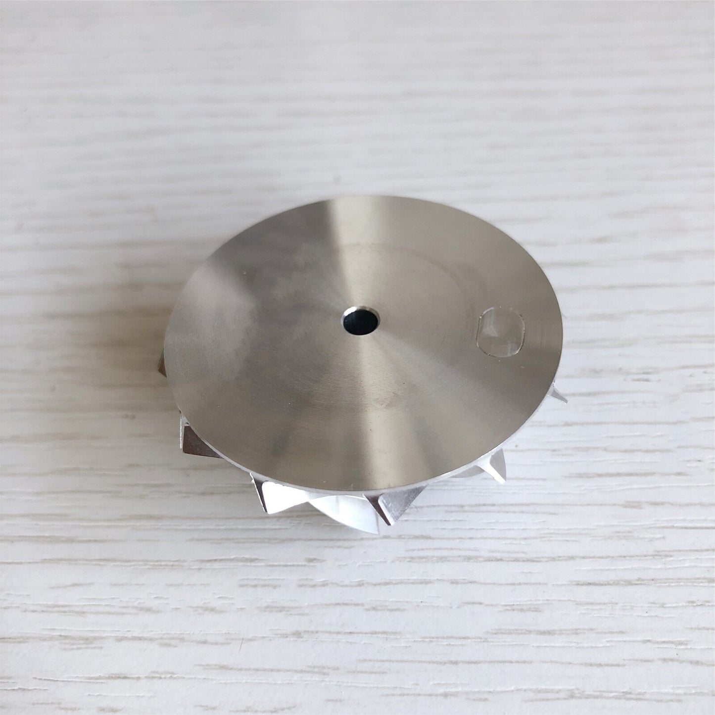 KP39 35.57/46.00 mm 6+6 Blade High-Performance Turbine Billet Compressor Wheel