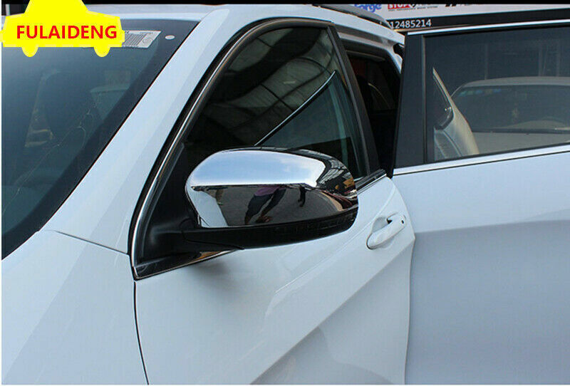 for Jeep Cherokee 2014-2021 Chrome Car Side Door Rearview Mirrors Cover Trim Cap