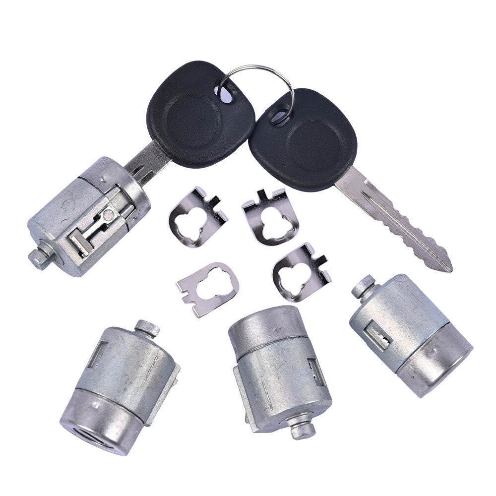 4Pcs Door Lock Cylinder W/Keys for 01-10 for Chevy for GMC Express Savana 1500 2500 3500