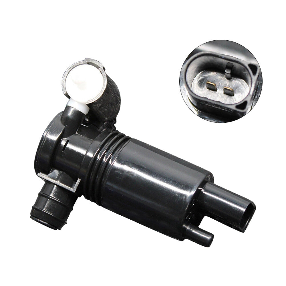2-Pin Front Windshield Window Wiper Washer Pump Black for Volvo XC60 2014 - 2017