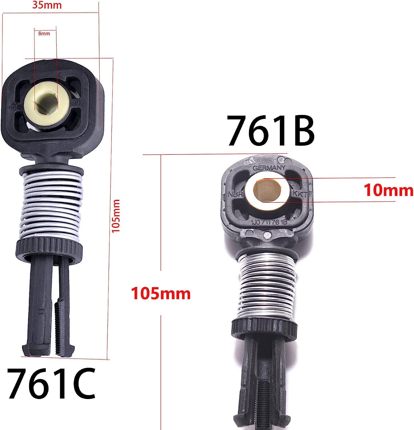 for Audi TT/TTS 8J 8N Shifter Linkage Gear Selector Shaft Cable End Catch Pair