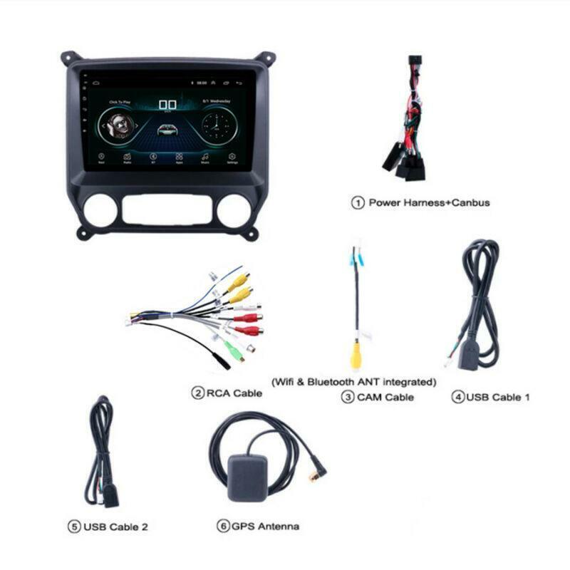 For 2014-2018 for GMC for Sierra for Chevy Silverado Radio Android 10.1 Stereo GPS Player FM