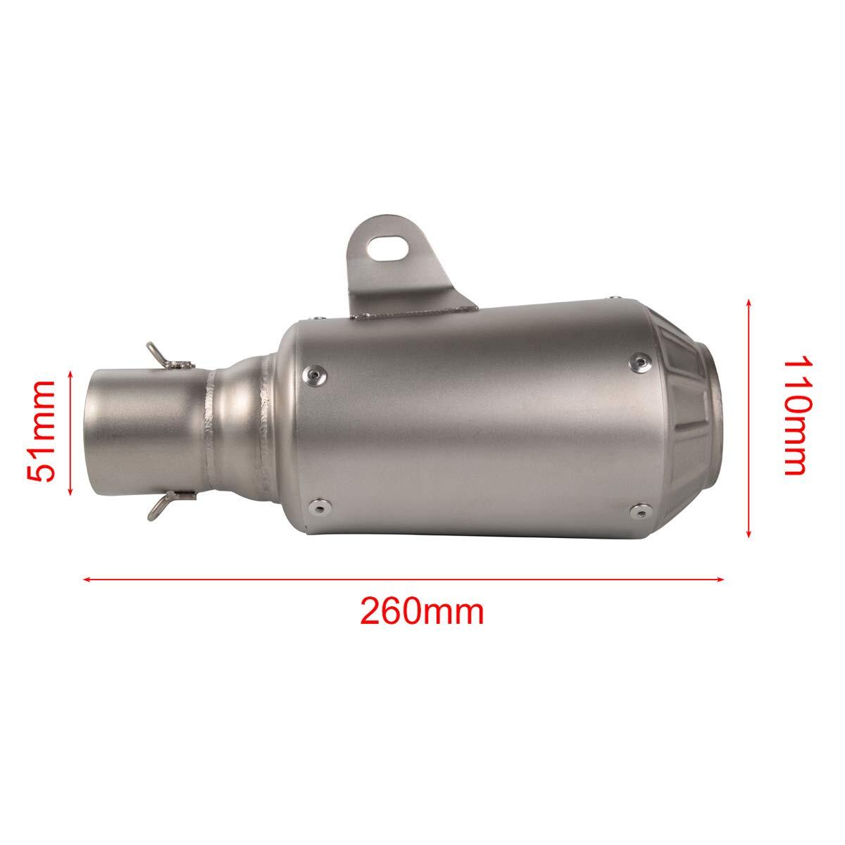 38-51mm Universal Motorcycle Short Exhaust Muffler Slip On Motorcycle Muffler fi