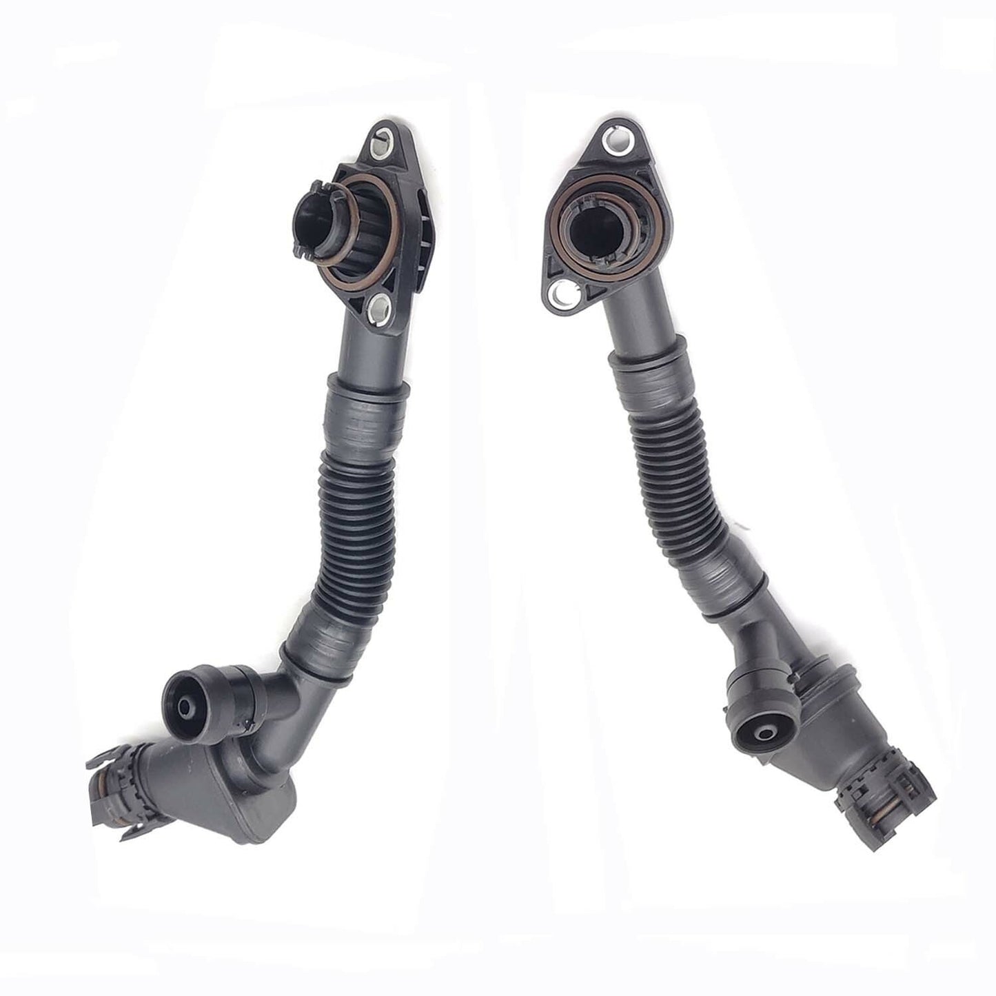 2 Left Right Crankcase Vent Hoses for BMW 550i 650i 750i 750Li B7 X5 X6 N63