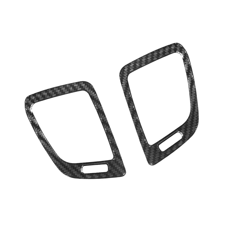 2Pcs Carbon Fiber Front Dashboard Air Vent Cover Trim for KIA Cadenza 2014-2016
