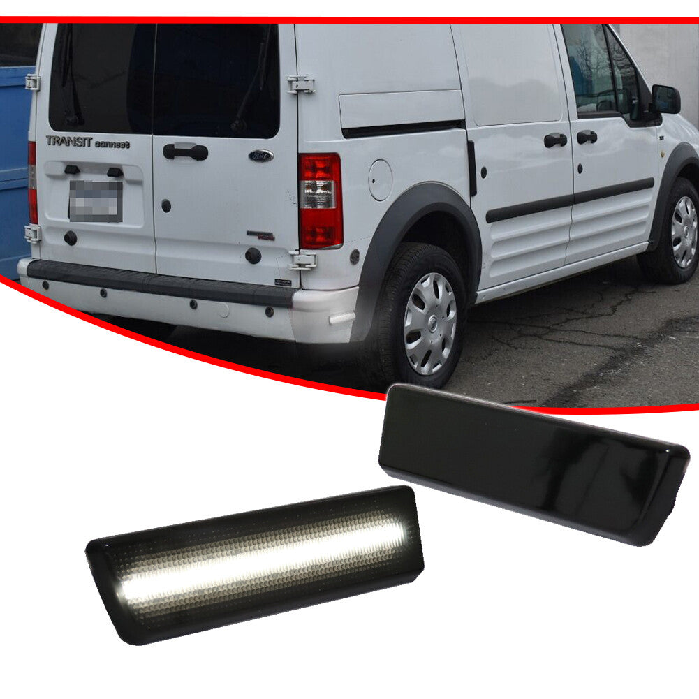 Smoked white rear side marker turn signals for Ford 10-13 Transit Connect