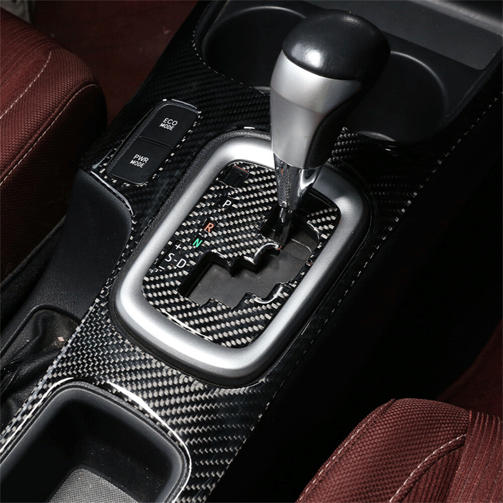 For T@yota Hilux Revo 2015-2021 Carbon Fiber Central Control Gear Indicator Trim