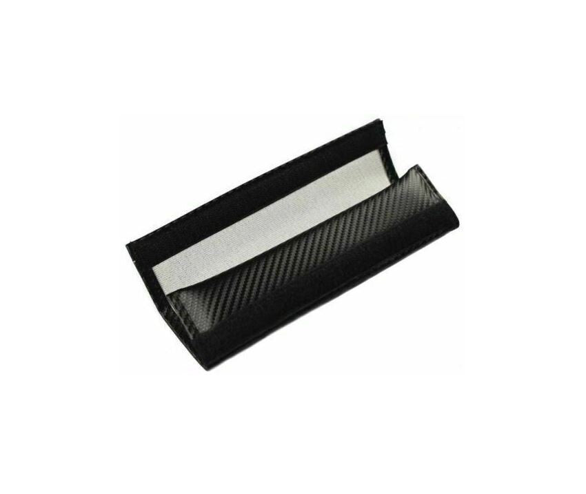 2-Piece Carbon Fiber Safety for Seat Belt Cover and Shoulder Strap for Audi Cars