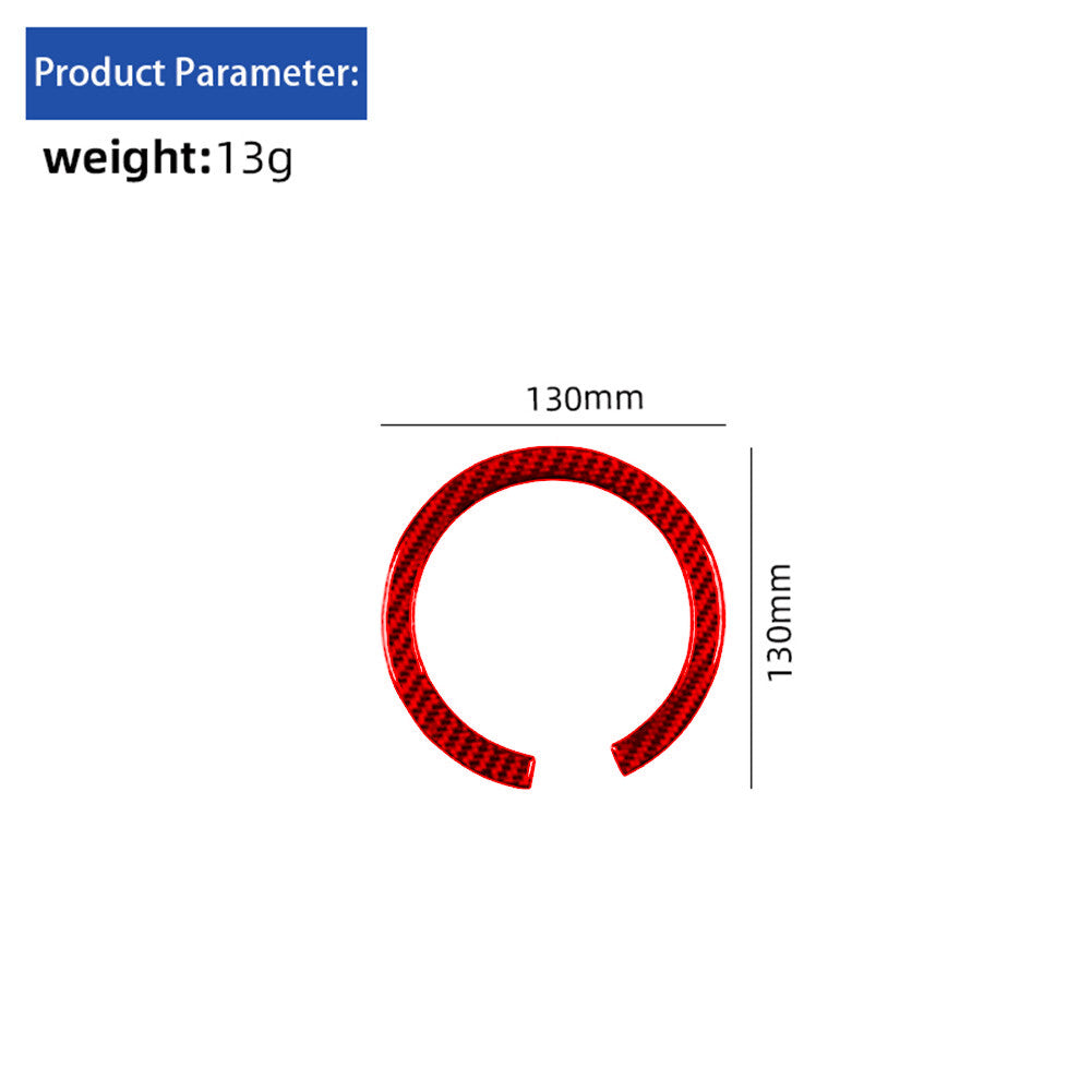 Red Carbon Fiber Steering Wheel Trim for BMW for Mini Cooper R56 R57 2007-2010