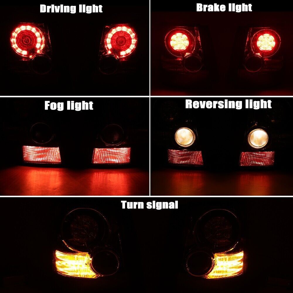 2PC for Land Rover for Range Rover Sport 2005-2013 Smoked Rear Tail Light Brake Lamp