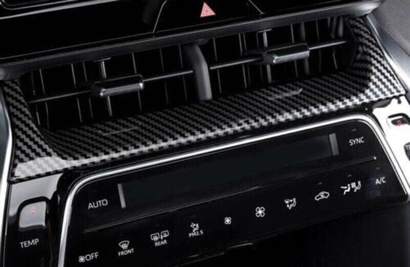 Carbon Fiber Dash Middle Air Vent Outlet Cover Trim for Toyota Venza 2021-2023