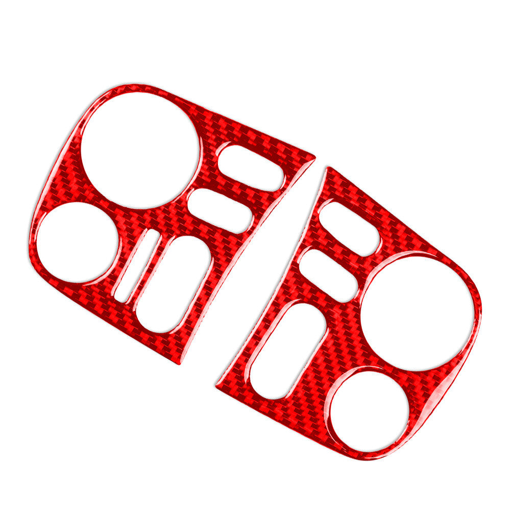 Fit for Honda S2000 2004-2009 RHD Interior Driver Side Dashboard Cover Trim 2pcs Red