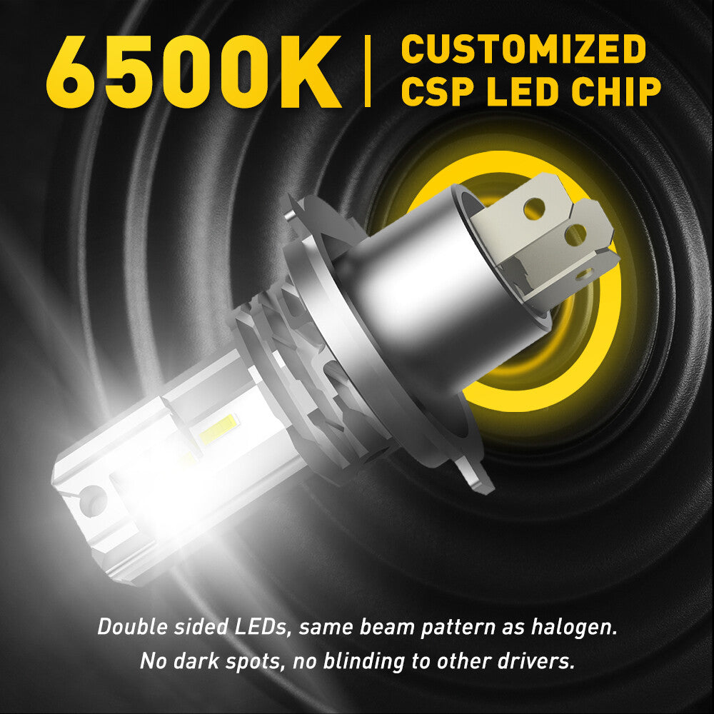 CSP H4 LED Tianshui Radio 6500K HB2 9003 200W 20000LM