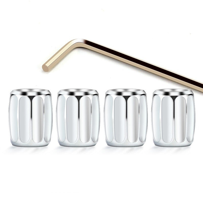 Universal Rod Caps 4 Pack Anti-theft Tire Valve Rod Caps for Cars, Trucks, and Bicycles