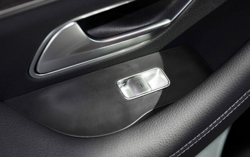 for Benz GLE GLS 2020-23 Carbon Fiber Look Window Lock Lift Panel Frame Trim 4P