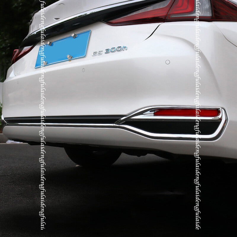 for Lexus ES300h 250 350 300 2019-23 Chrome Steel Rear Fog Light Lamp Cover Trim